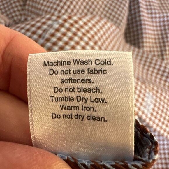 Johnston & Murphy XC 4 Extreme Comfort XXL Houndstooth Long Sleeve Button Down - Picture 9 of 9